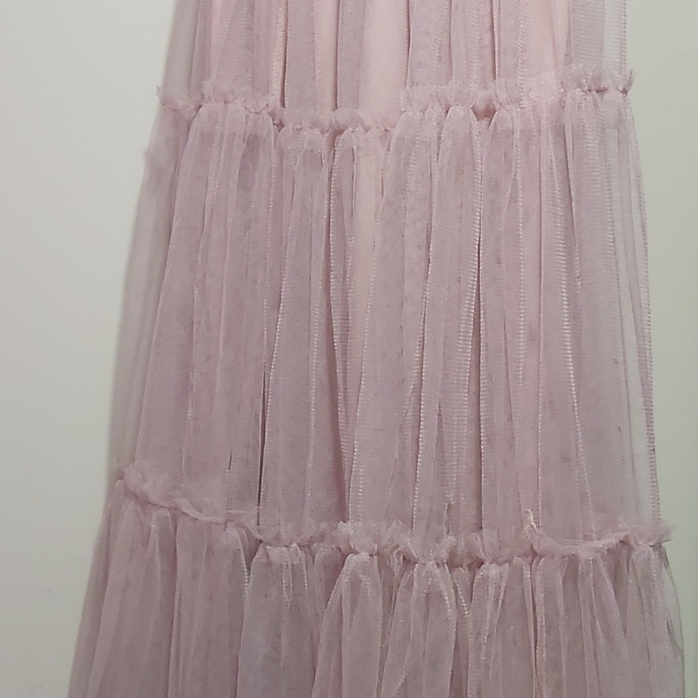Pink mesh skirt